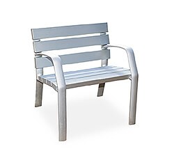 Monteray Silver Chair Anodised Aluminium Seat