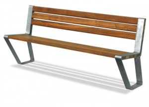 Mono Seat Stainless Steel/Hardwood Seat