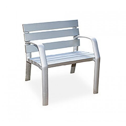 Monteray Silver Chair Anodised Aluminium Seat