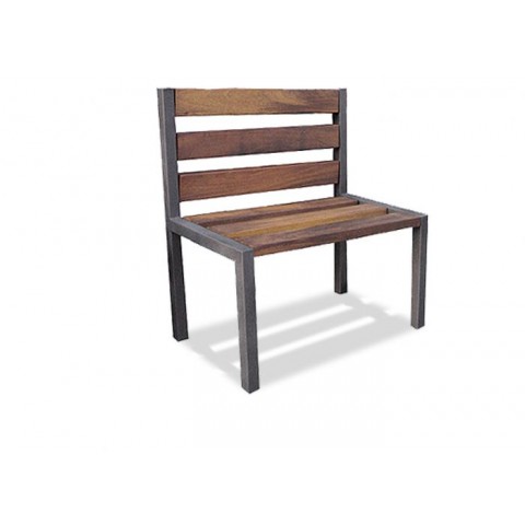 Sherburn Chair Black Frame Hardwood Seat